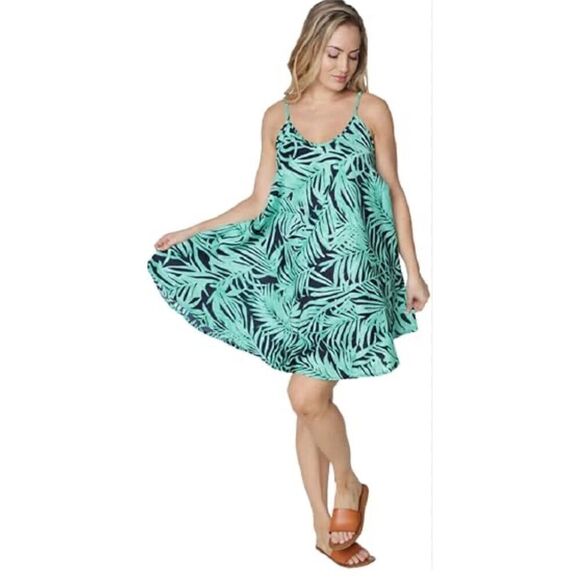 INGEAR Resort Bohemian Wear Flowing Sundress Spaghetti Straps Size S/M - Picture 2 of 14